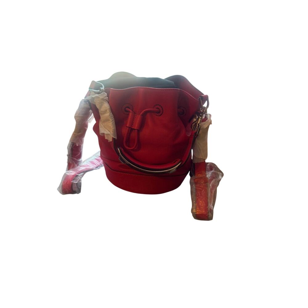 Mackage Dafney Hot Pink Smooth Leather Bucket Bag